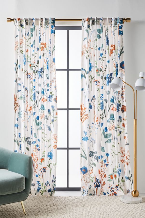 Layne Velvet Curtain Anthropologie