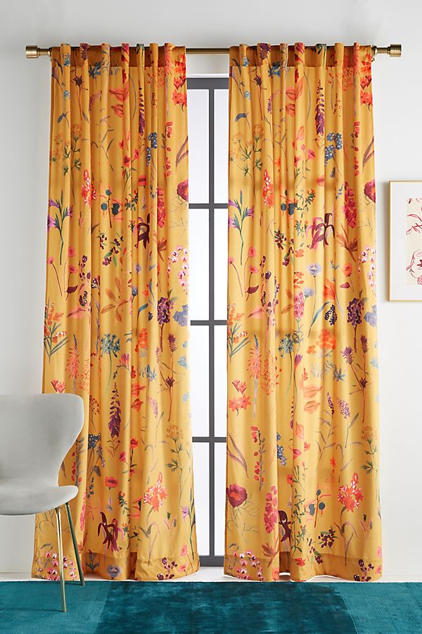 Slide View: 1: Layne Velvet Curtain