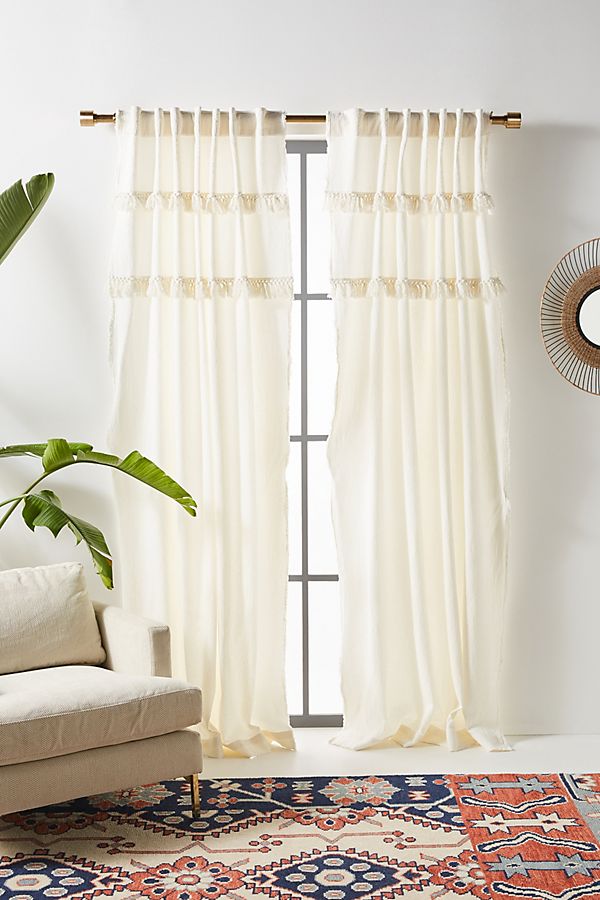 Slide View: 1: Tasseled Cassie Curtain