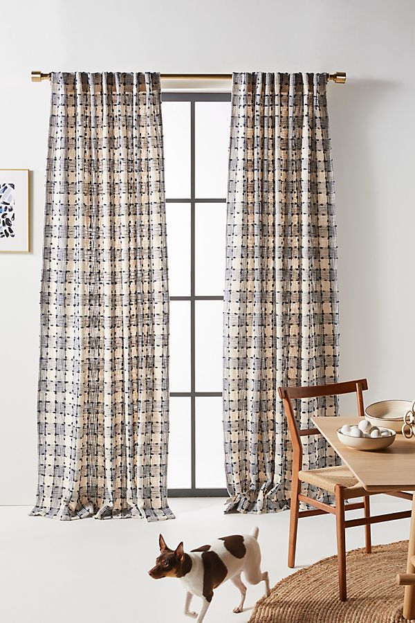 Slide View: 1: Ezra Plaid Curtain