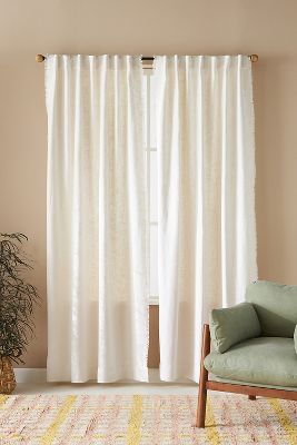 Luxe Linen Blend Woven Curtain