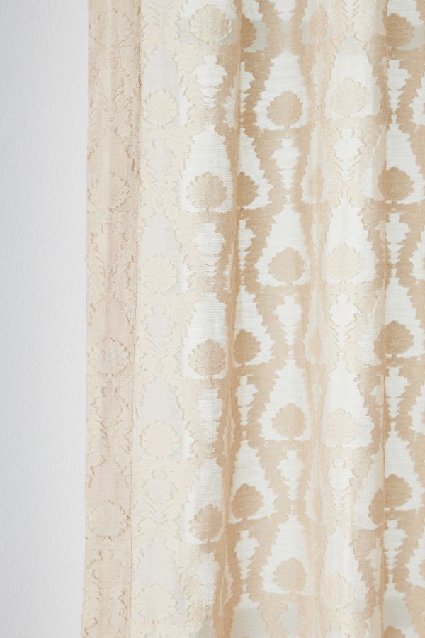 Slide View: 2: Bohana Sheer Woven Cotton Curtain