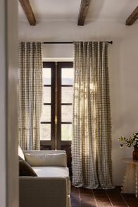 Slide View: 1: Verity Tweed Cotton Curtain