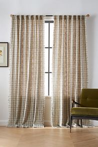 Slide View: 2: Verity Tweed Cotton Curtain