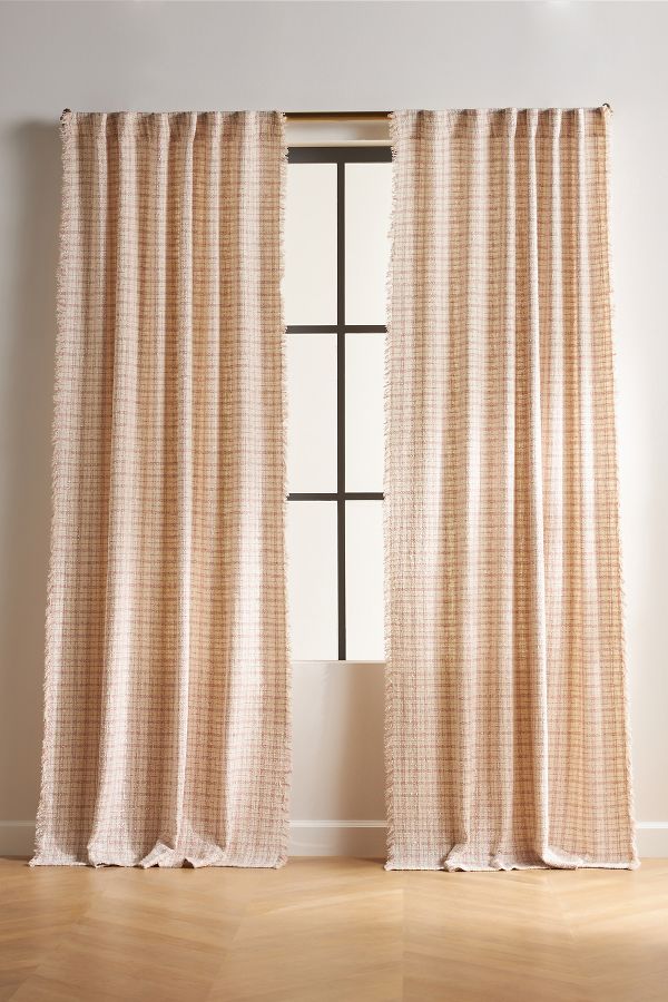 Slide View: 1: Verity Tweed Cotton Curtain