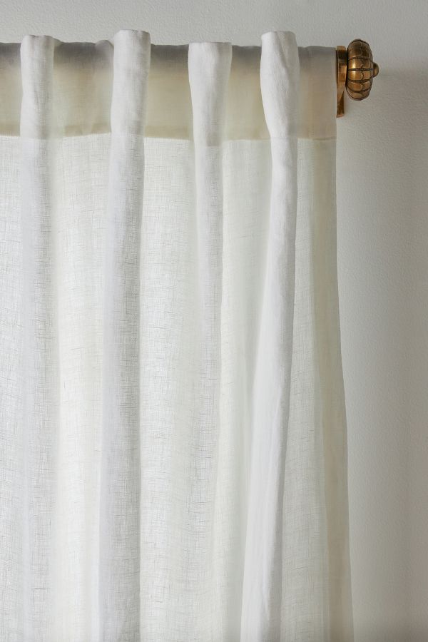 Slide View: 2: Relaxed Linen Curtain