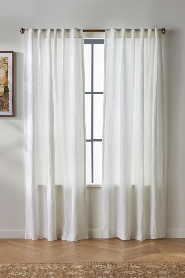 Slide View: 1: Relaxed Linen Curtain