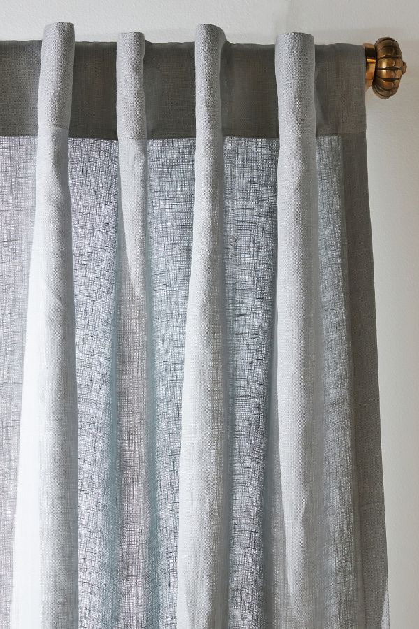 Slide View: 2: Relaxed Linen Curtain