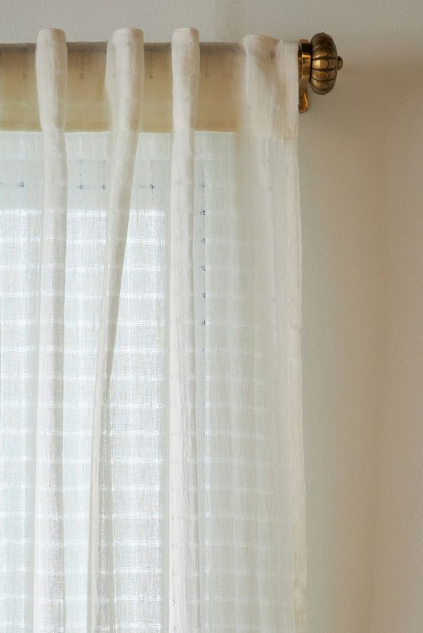 Slide View: 2: Sheer Grid Curtain