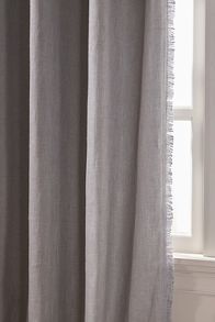 Slide View: 3: Luxe Linen Blend Blackout Curtain