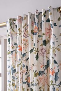 Slide View: 2: Hattie Cotton Floral Printed Curtain