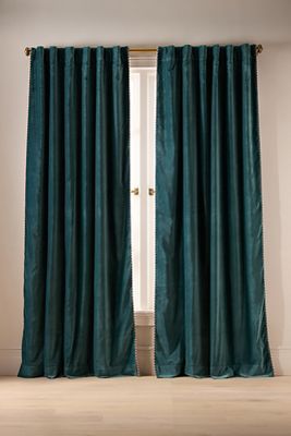 Milo Velvet Blackout Piped Curtain