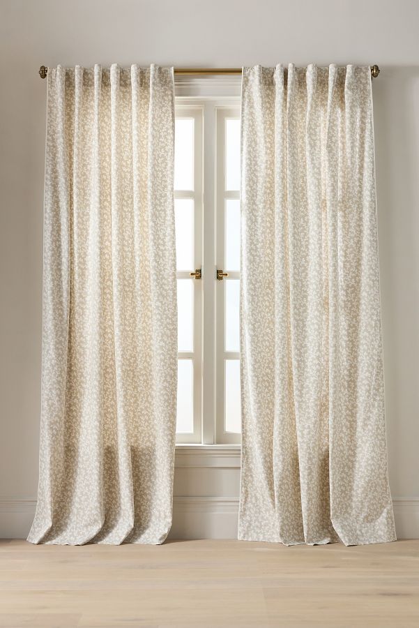 Slide View: 1: Irina Cotton Floral Printed Curtain