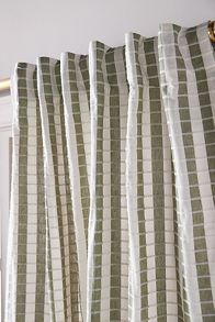 Slide View: 3: Costanza Woven Stripe Cotton Curtain