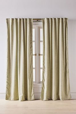 Rowen Woven Textured Ruched Piping Curtain