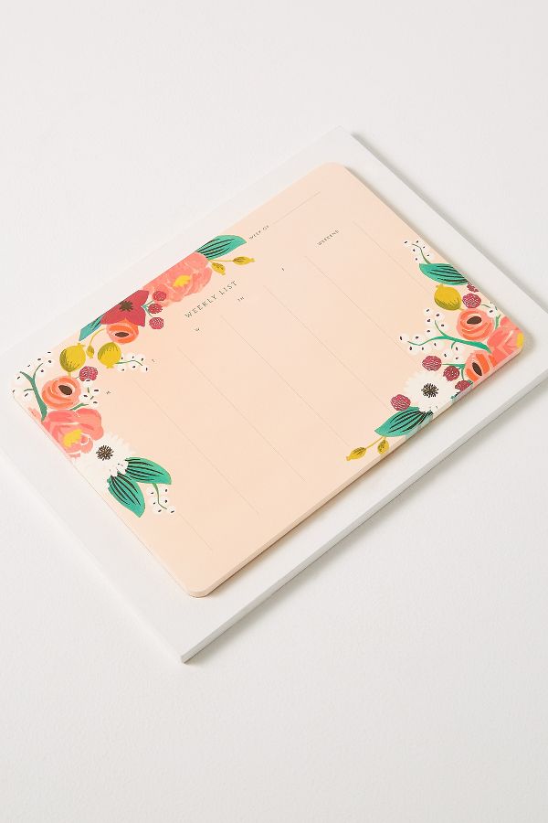 Rifle Paper Co Weekly Desk Pad Anthropologie Uk