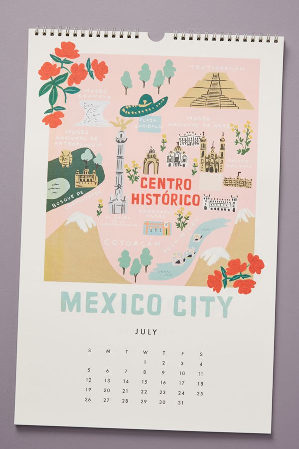 Rifle Paper Co. City Maps 2020 Calendar Anthropologie UK