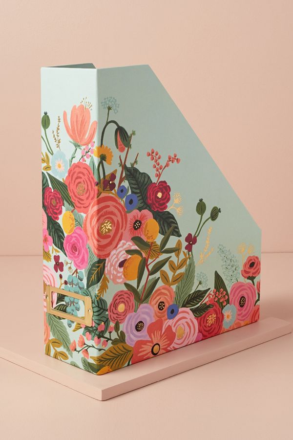 FloralPrint Magazine Holder Anthropologie UK