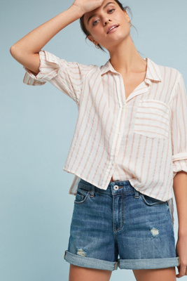 anthropologie denim shorts