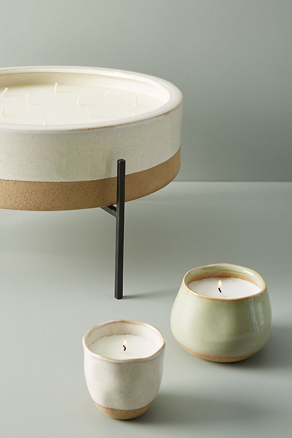 Slide View: 2: Dip-Dyed Ceramic Candle