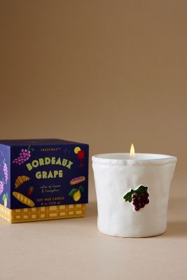 Paddywax Bistro Bordeaux Grape Ceramic Candle