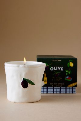 Paddywax Bistro Olive Ceramic Candle