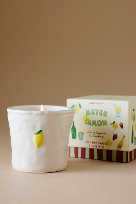 Paddywax Bistro Meyer Lemon Ceramic Candle