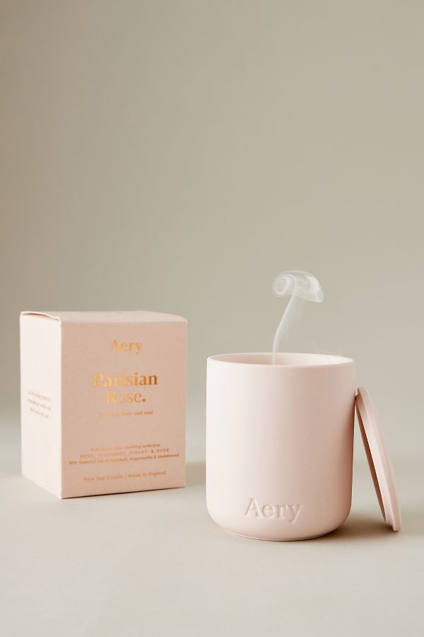 Slide View: 2: Aery Parisian Rose Clay Candle