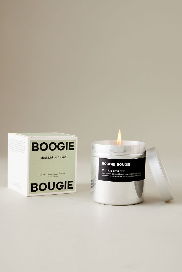 Slide View: 2: Boogie Bougie Musk Mallow & Orris Metal Candle