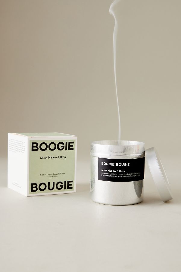 Slide View: 1: Boogie Bougie Musk Mallow & Orris Metal Candle