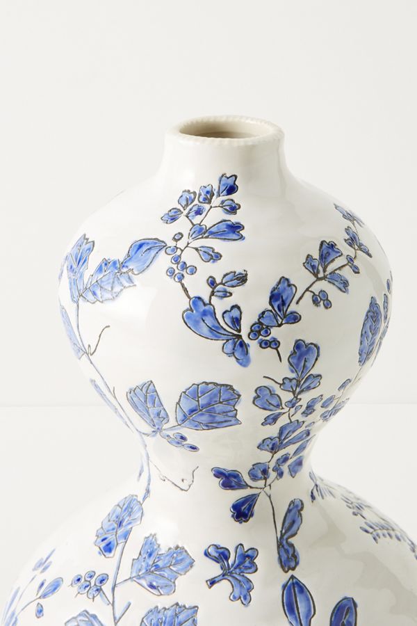 Lisa Ringwood Flora Ceramic Vase Anthropologie UK