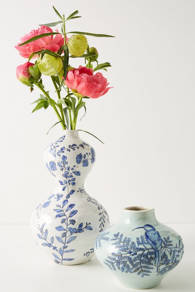 Lisa Ringwood Flora Ceramic Vase Anthropologie