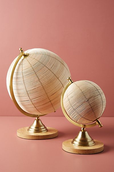 Rattan Globe Decorative Object