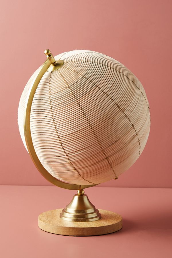 Rattan Globe Decorative Object Anthropologie