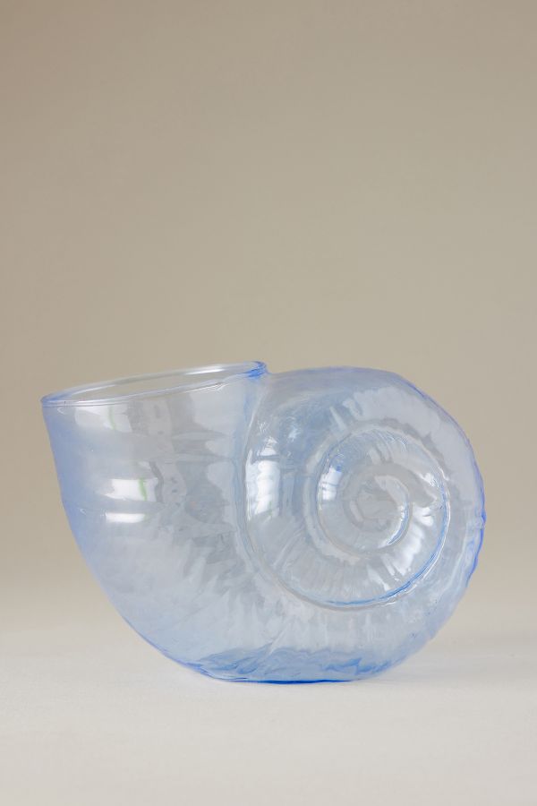 Slide View: 1: Vase coquillage en verre Anna + Nina