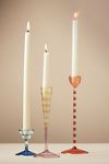 Thumbnail View 1: Eleanor Striped Glass Candle Holder