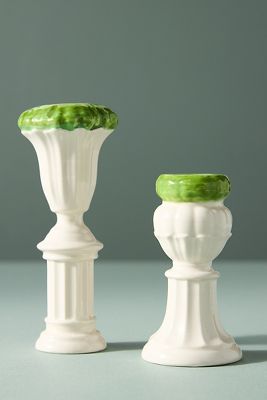 Topiary Stoneware Candleholder