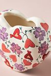 Thumbnail View 4: The Mud Fairy Blooming Hearts Stoneware Heart Vase