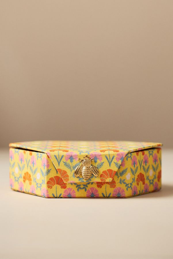 Slide View: 2: Annie Floral Jewelry Box