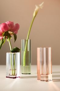 Slide View: 2: Cut Glass Stem Vase