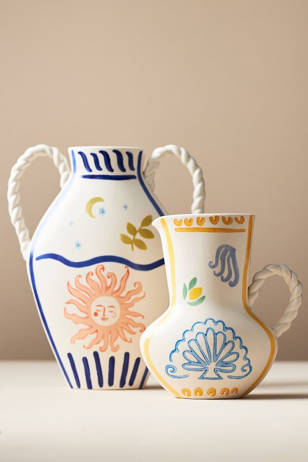 Slide View: 1: Dimitria Stoneware Vase