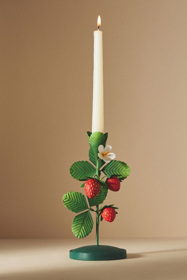 Slide View: 1: Fruit Metal Candle Holder