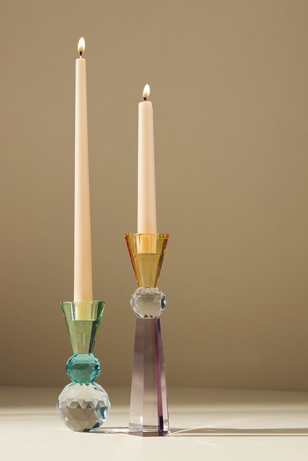 Vista de diapositivas: 2: Cut Glass Candle Holder