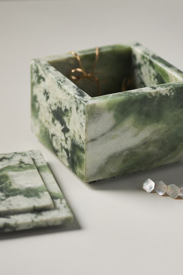 Slide View: 3: Marble Jewelry Box