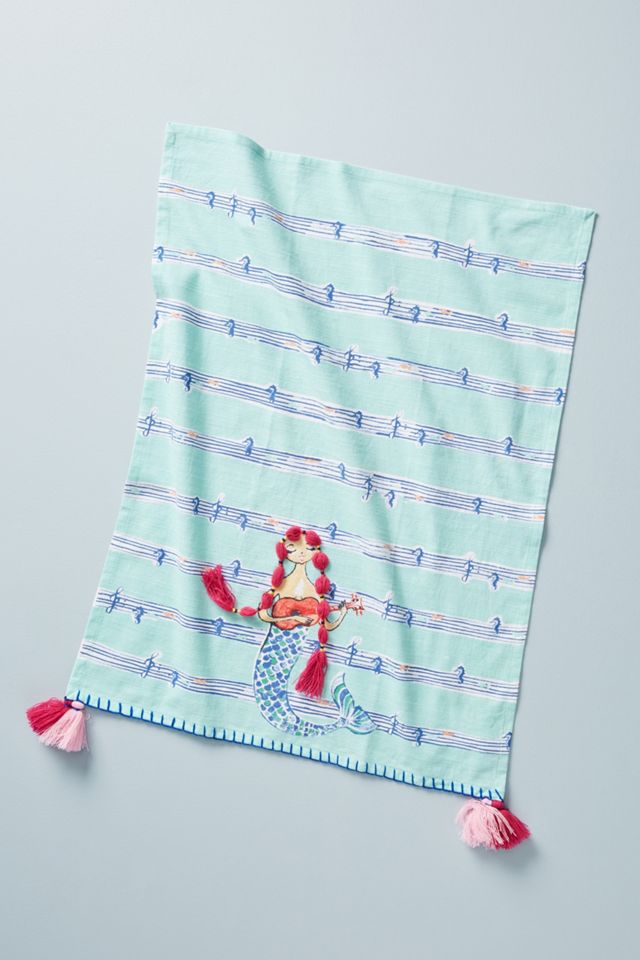 Mermaid Dish Towel Anthropologie