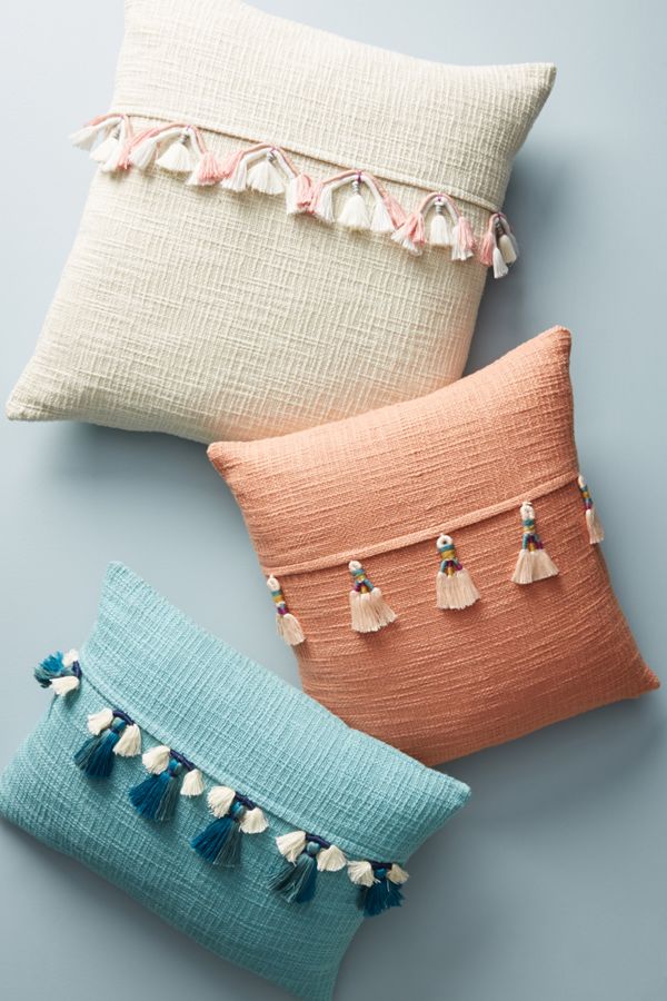 Varied Tassel Pillow Anthropologie