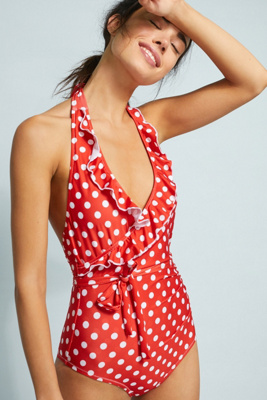 polka dot swimsuit uk