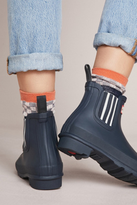 hunter garden stripe chelsea boots
