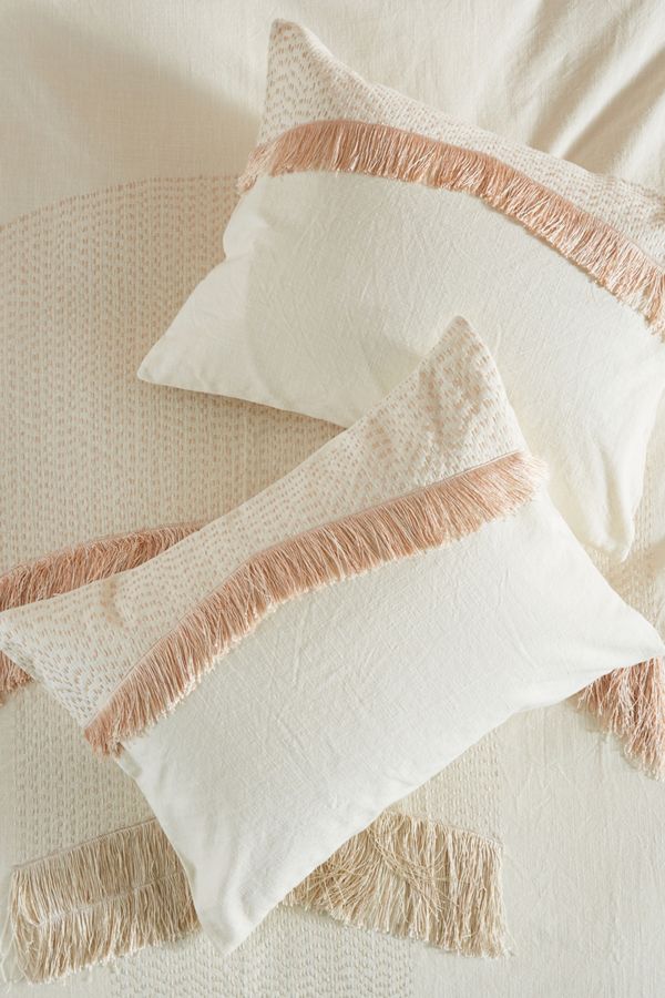 Aly Barohn Tonal Fringe Pillowcases Anthropologie Uk