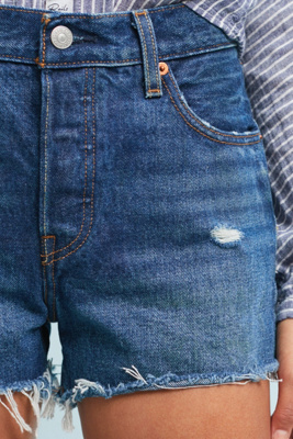 levi's distressed denim shorts